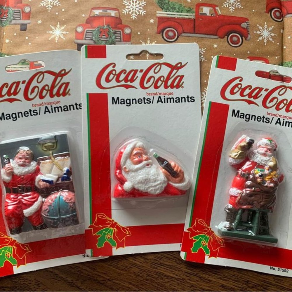 x3 Coca Cola Vintage Magnets